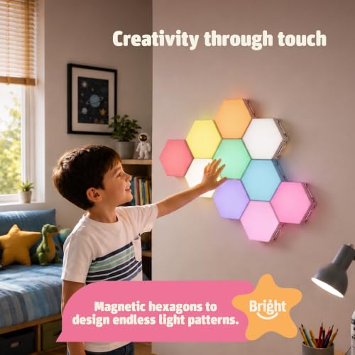 Bright Autism 6-Pack Dimmable Sensory Touch Lights for Kids - Autism Therapy & Play