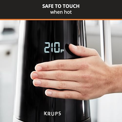 Electric Kettle 1.7L with Precise Temp Control Digital Display - Cool Touch, Cordless, for Tea Coffee
