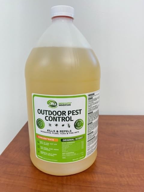 Mosquito Magician Liquid Concentrate - Pet Safe Outdoor Mosquito Repellent Yard Spray Treatment, 1 Gallon