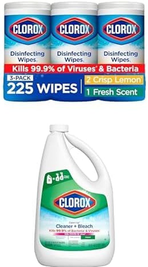 Clorox Disinfecting Wipes Value Pack - 75 Count + All Purpose Cleaner Spray Refill - 64oz Bottle