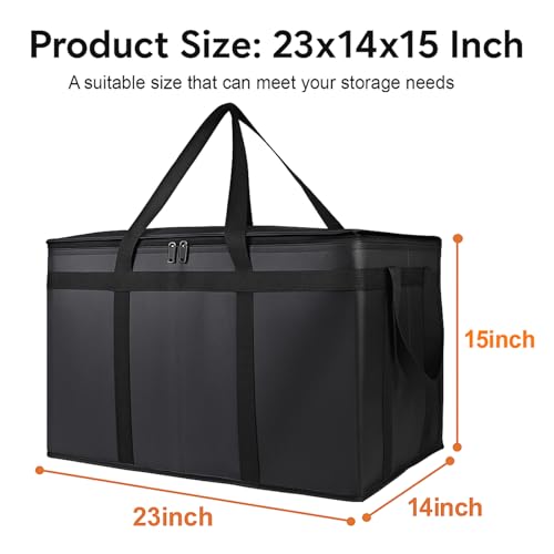 Bodaon 3 Pack Insulated Food Delivery Bags, XXXL Catering Cooler Bag