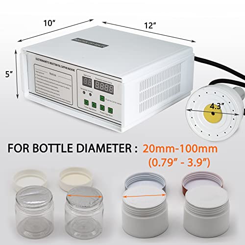 110V Bottle Cap Sealer Induction Heat Sealer for Plastic & Glass Bottles