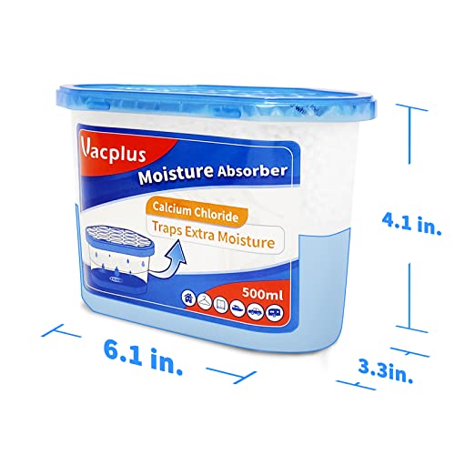 Vacplus Moisture Absorber 16 Pack - Fragrance-Free Dehumidifier, 10.5 OZ