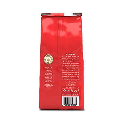 Community Coffee Breakfast Blend Whole Bean Coffee 12oz Pack of 6 - Medium Roast, 72oz Total
