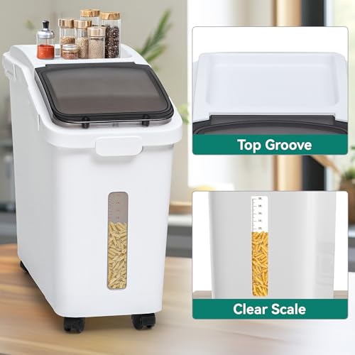 YITAHOME 65L/117lbs Large Ingredient Storage Bins, Commercial
