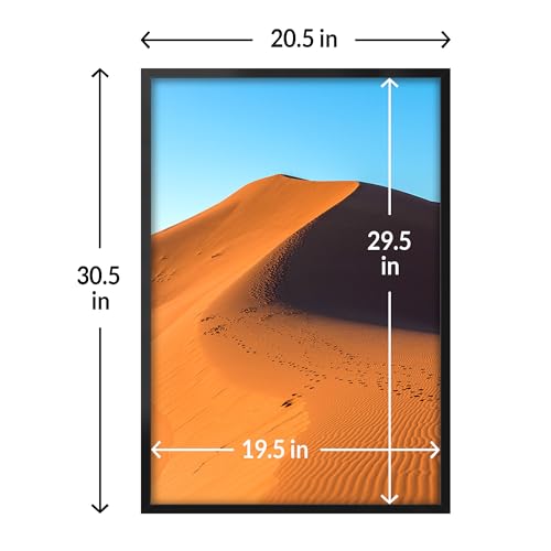 LaVie Home Black 20x30 Picture Frame Wall Display with HD Plexiglas