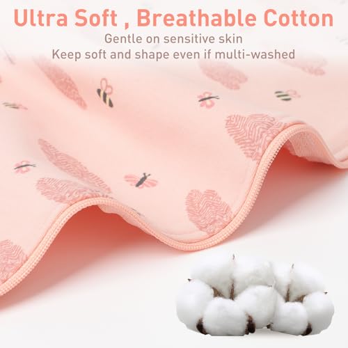 Knirose Organic Cotton Baby Sleep Sack Swaddle 0-3 Months + Bee Butterfly
