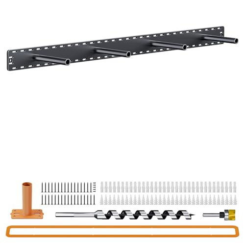 Craftersmark 43" x 6" Heavy Duty Floating Shelf Brackets - Invisible Mount