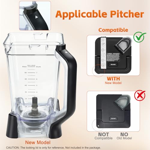 72 oz Blender Pitcher Replacement for Ninja Professional Plus BN750 BN751 BN801 - GuanQiao