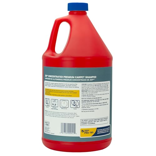 Zep Premium Carpet Shampoo 1 Gal - Deep Cleaning & Stain Removal - Case of 4 - Variation 1