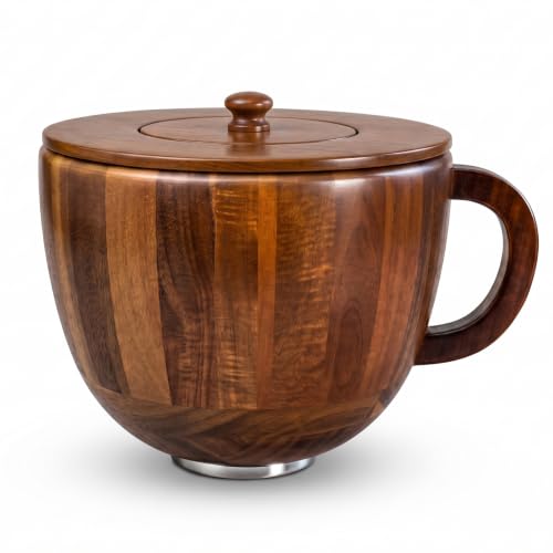 Wood Mixing Bowl for 4.5-5 QT KitchenAid Stand Mixer - Acacia Wood