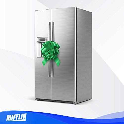 Mifflin-USA - Big Car Bow - Matte Green, 18 Inch - Giant Gift Bow for Birthday, Christmas - Huge Car D?cor