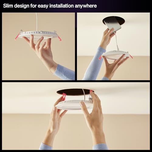 Philips Hue Slim Downlight Chromasync 1-Pack Recessed LED Ceiling Light - White