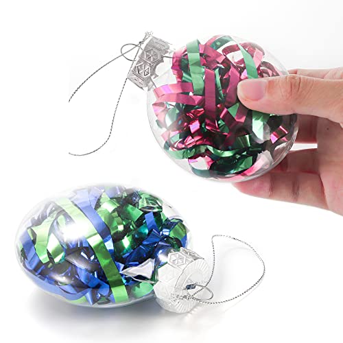 15 Pack Clear Plastic Ornament Discs for DIY Christmas & Wedding Decorations