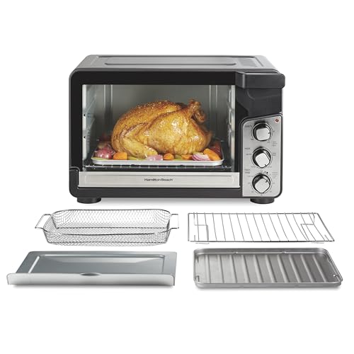 Hamilton Beach XL Toaster Oven with Air Fryer, 6-Slice Capacity, Black Stainless