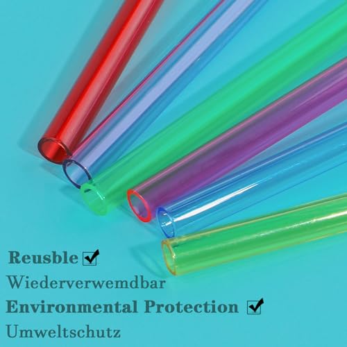 24Pieces Christmas Drinking Straws Party Favors for Kids, Reusable