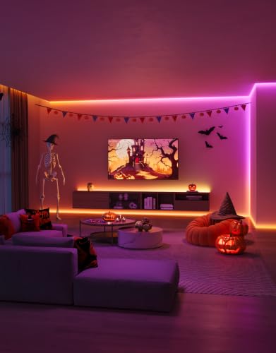 9.8ft COB LED Strip Light Pro RGBICW with Warm White - Smart WiFi Compatible