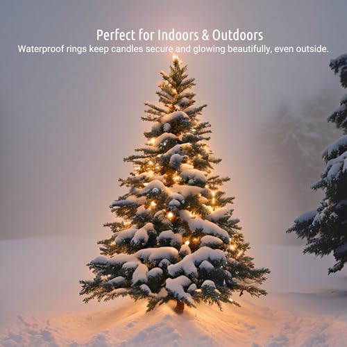 Koopower 30 LED Candles with Timer & Batteries for Christmas Tree