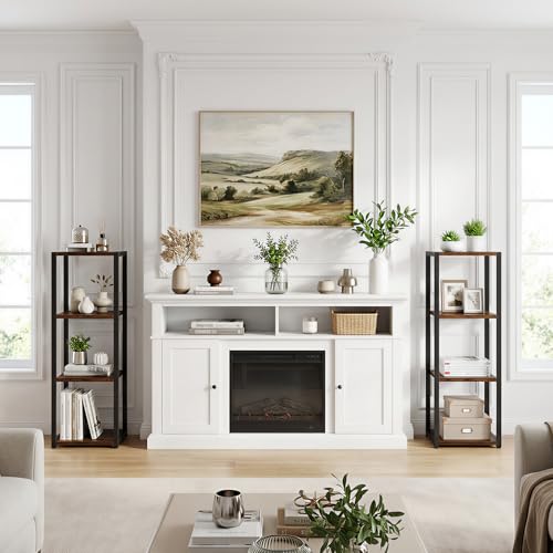 DreamDashio 6-Tier Corner Shelf Tall Narrow Bookcase for Small Spaces