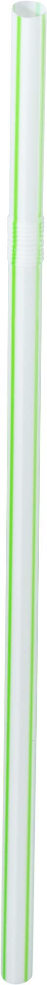 [500 Pack] Striped Flexible Plastic Drinking Straws Disposable Straw 8'' inches Tall Assorted Colors
