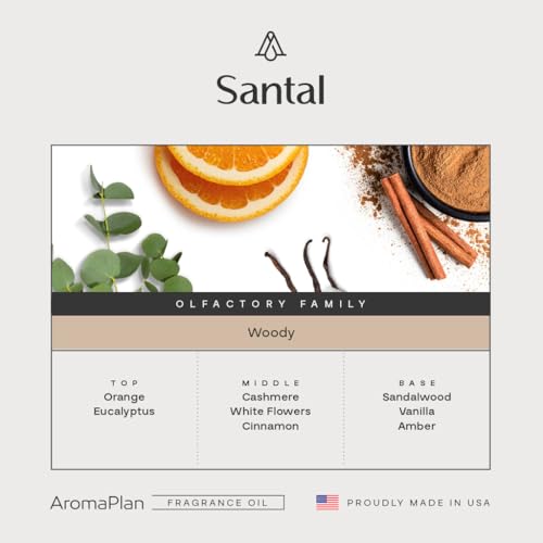 AromaPlan Santal Hotel Diffuser Oil 2-Pack - Luxury Fragrance, 2x 5.07 Fl Oz Variation of THIS listing