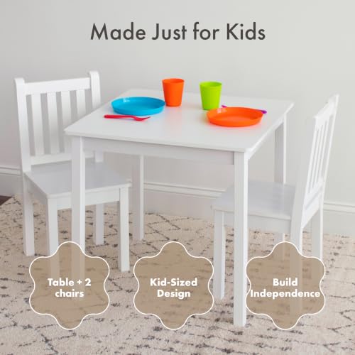 Humble Crew Toddler Table & Chair Set Off White - Kids Activity Furniture