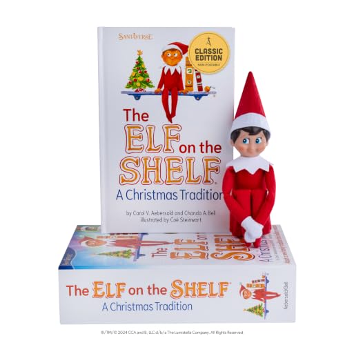 Elf on the Shelf Box Set - Boy Scout Elf with Blue Eyes - Christmas Tradition