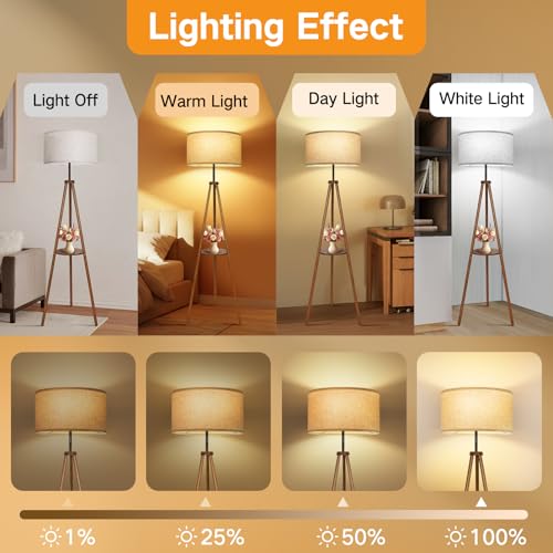 OUTON Beige Large Drum Lamp Shade - 17.5" Top & Bottom, 10" High, Linen, Replacement for Floor & Table Lamps, Easy Assembly