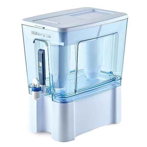ZeroWater 52-Cup Large Water Filter Dispenser with TDS Meter - Removes PFOA/PFAS