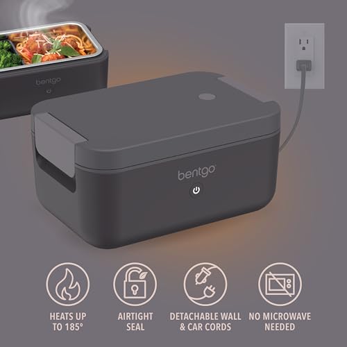Obsidian Bentgo Heat Electric Lunch Box & Food Warmer for Work & Travel
