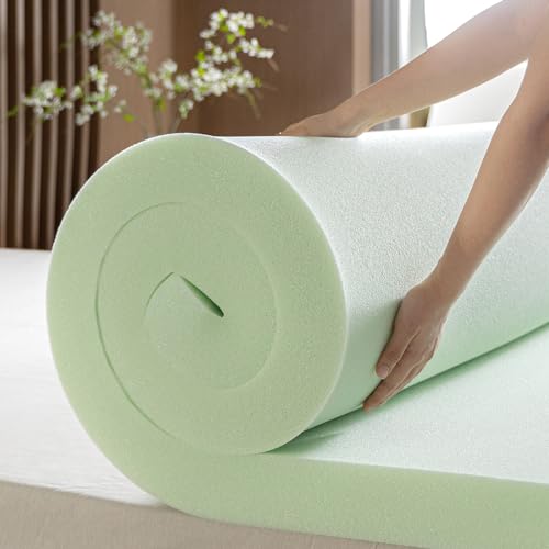 Zinus Green Tea Memory Foam Mattress Topper Queen 3-Inch Pressure Relief Small Box