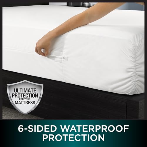 Protect-A-Bed AllerZip Queen Waterproof Mattress Encasement 11-18" Deep Pocket
