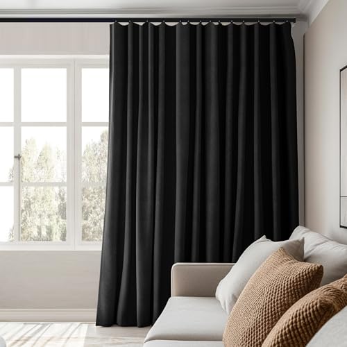MaKefeile Blackout Room Divider Curtains 8.3ft x 7ft, Soundproof Insulated Privacy Panel, Pack of 1