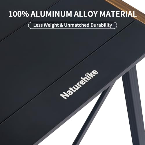 Naturehike Standard Folding IGT Camping Table - Ultralight Aluminum Outdoor Picnic & Camp Kitchen System