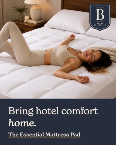 King Pillow Top Mattress Topper - Beckham Hotel Collection Extra Soft & Thick Bed Pad