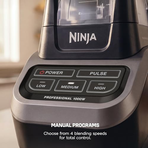 Ninja Professional Blender 1000W - Black/Gray, 72oz Total Crushing Pitcher