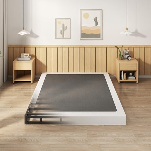 EMODA Queen Size 5-Inch Box Spring Mattress Foundation with Fabric Cover
