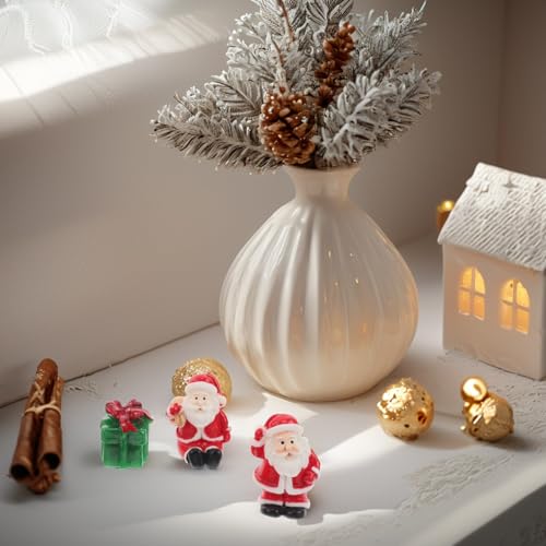 Happyyami 20pcs Christmas Miniature Ornaments Set - Resin Holiday Decorations for Tree & Holiday Decor