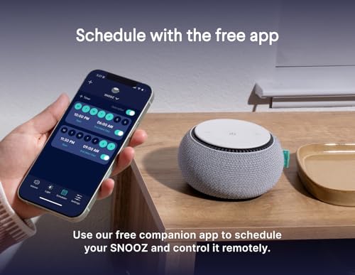 SNOOZ Cloud White Noise Sound Machine with Real Fan - Sleep Aid