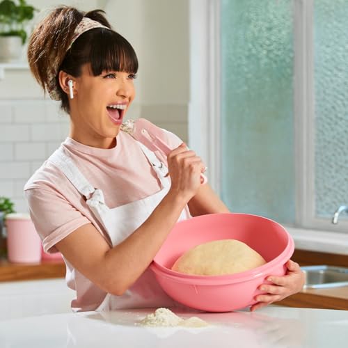 Pink Mixing Bowl 1.7 Gallon - Tupperware Fix-N-Mix Vintage Kitchen Essential