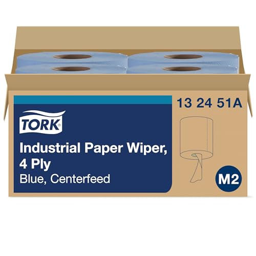 10-Inch Blue Centerfeed Paper Towels Case of 4 Rolls - High Absorbency, 4-Ply
