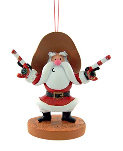 Cape Shore Gunslinging Santa 3.5-Inch Hanging Ornament