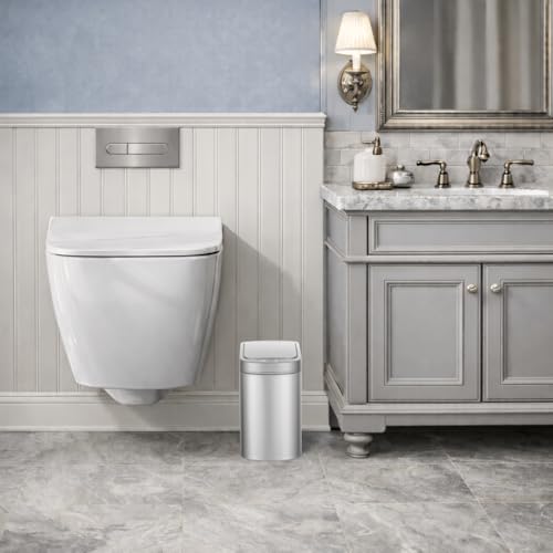 Ninestars Small Automatic Motion Sensor Bathroom Trash Can, 1.8