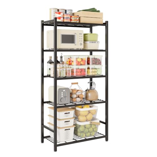 Storage Shelves, 5-Tier Metal Shelving Unit with 120 lbs Per Shelf,