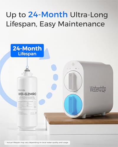 Waterdrop G2MRO Filter Replacement for G2 & G2MNR Reverse Osmosis System