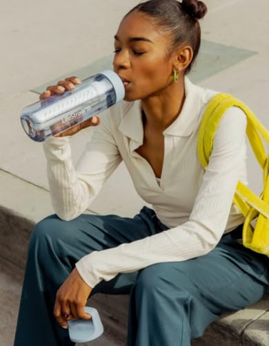 LifeStraw Go Series BPA-Free 1L Water Filter Bottle Nordic Noir - Travel & Outdoor