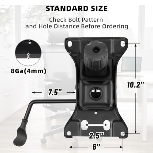 Besitu Heavy Duty Office Chair Tilt Mechanism 6''x10.2'' 500LBS Replacement Part