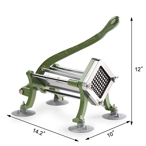French Fry Cutter 3/8 Inch Commercial Heavy Duty Cast Iron & Stainless Steel