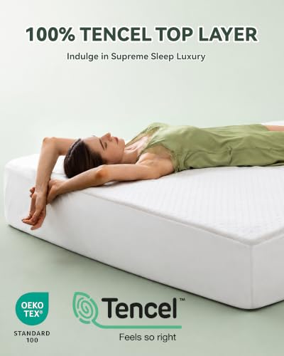 Twin Size Waterproof Tencel Mattress Protector with Cooling Breathable Cover