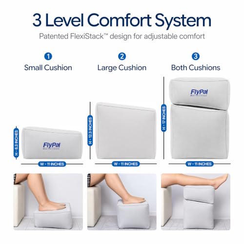 Inflatable Travel Foot Rest for Airplanes & Cars - Adjustable Kids Bed & Leg Support